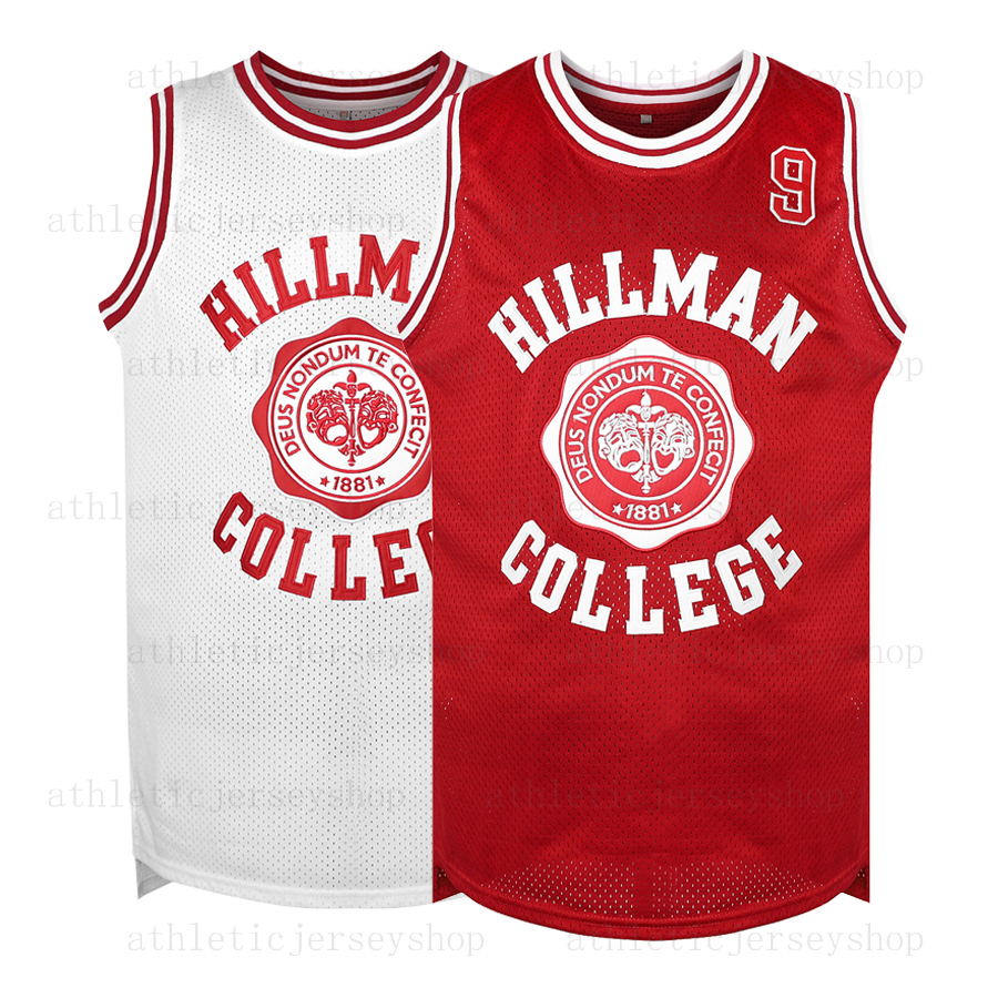 Dwayne Wayne 9 Hillman College Basketball Jersey Embroidery Custom any name any number