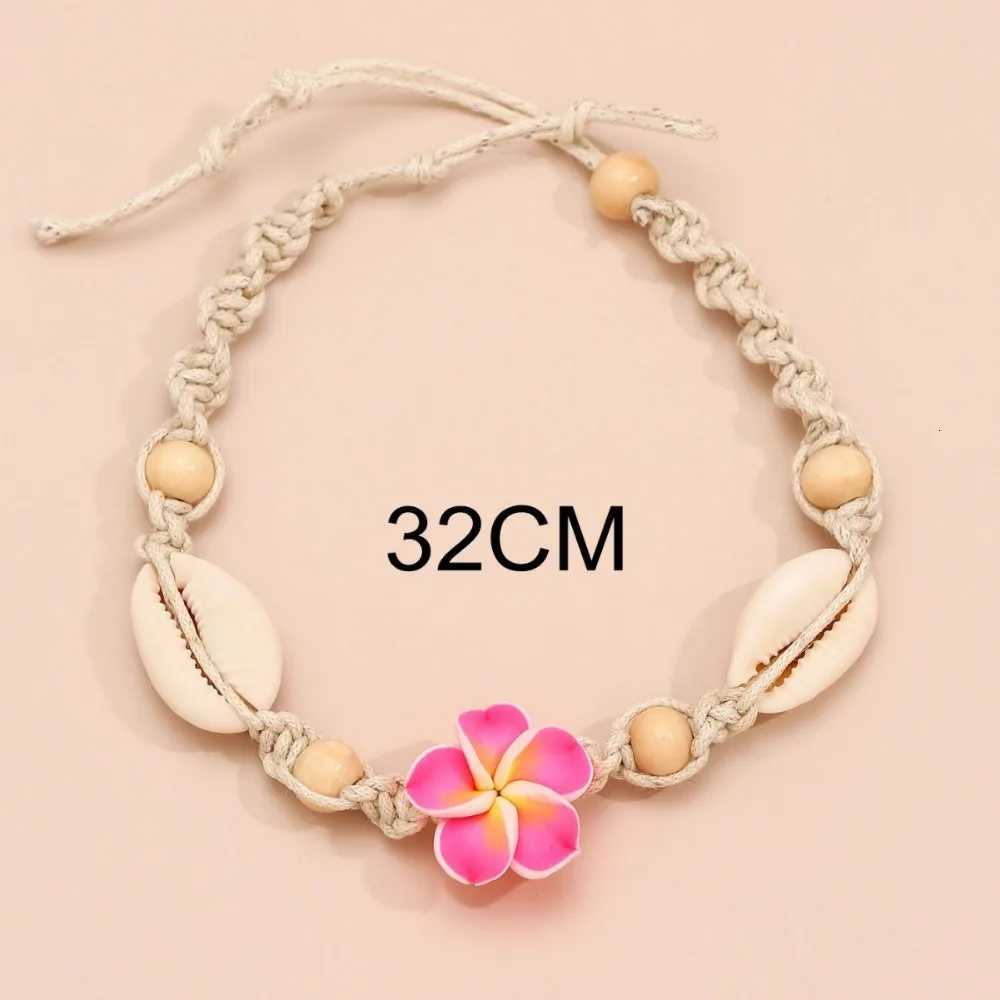 Boho Shell Rope Chain Anklets for Women Flower Shell Beach Charm Anklet Beach Barefoot Ankle Leg Chain Foot Jewelry Y250805