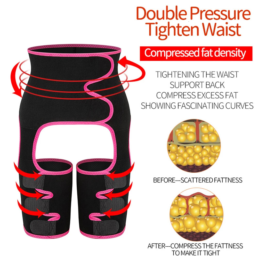 1 Piece Neoprene Slim Thigh Trimmer Leg Shapers Slimming Belt Waist Trainer Sweat Shapewear Fat Burning Compress Belt for Women 250805