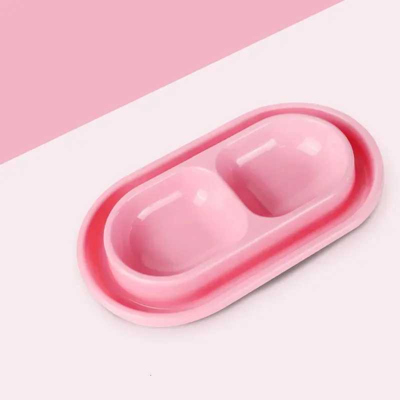 Pet Feeding Double Bowls Plastic Anti Ants Food Water Feeder For Dogs Cats Puppy Automatic Dog Feeder Dispenser Karate for Ants Y250806