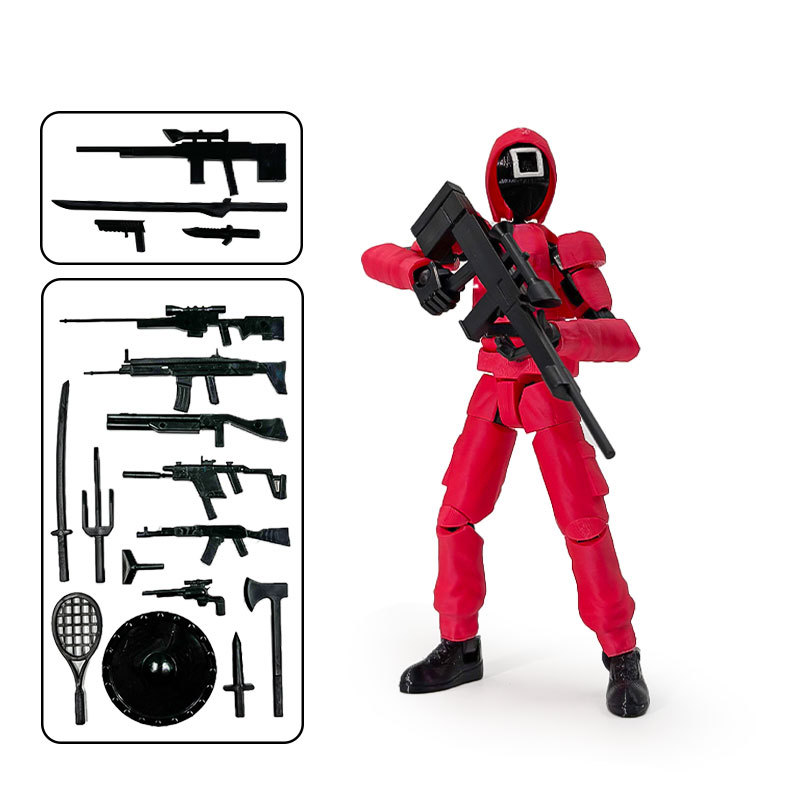 Movie - themed Peripherals: Authentic Articulated Little Red Figures
