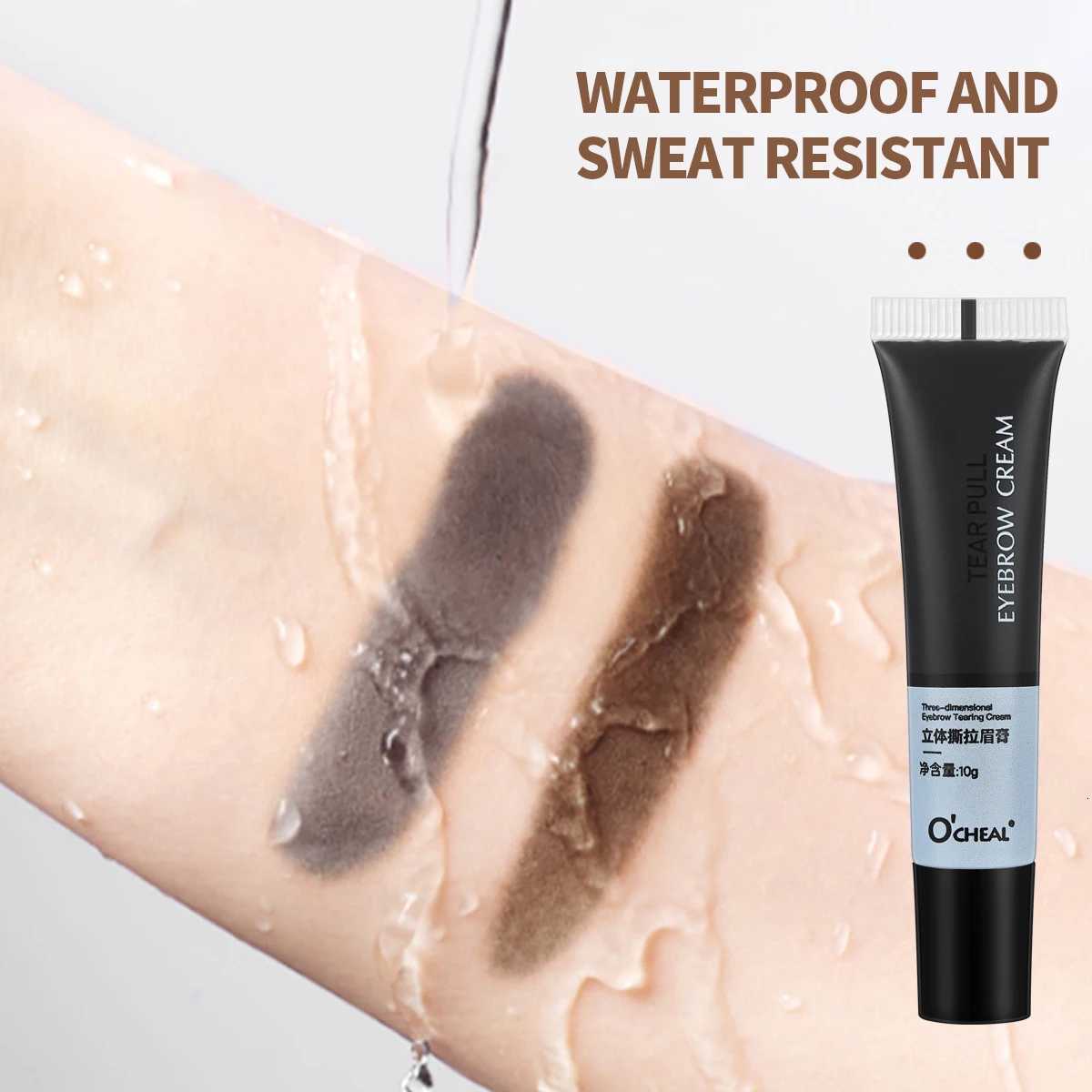 0cheal Eyebrow Gel Peel Off Natural Tinting Tattoo Waterproof Long Lasting Eye Cream Coloring Eyebrow Glue Quick Dry Brow Makeup W250807