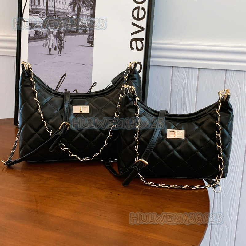 Niche Design Quilted Chain Shoulder Underarm Tote Bag 2024 New Trend High-quality Commuter Crossbody Bag H250806
