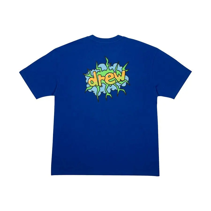 Drew House Fashion Mens Clothing Printing logo T shirt men's and women's printed loose short sleeve T-shirt Designer luxury