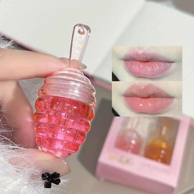 Small Honeypot Lip Oil Moisturizing and Fading Lip Pattern Water Lip Balm Dudu LipsXJ250807