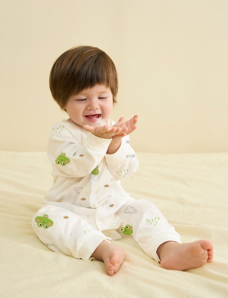 Baby Cotton Onesie - Spring & Autumn Seasonal Home Wear