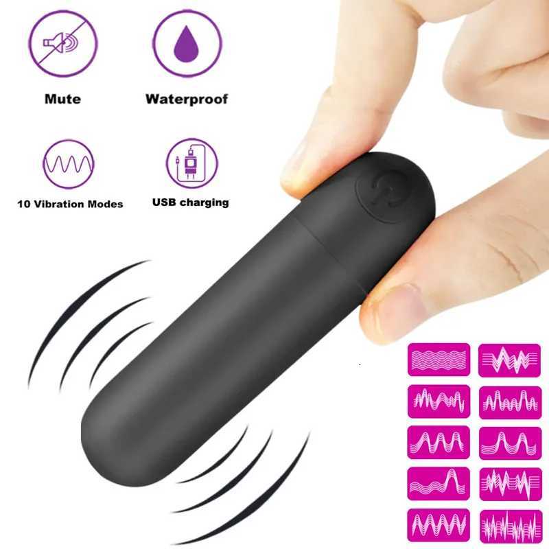 USB Charge Mini Powerful Bullet Vibrator for Women Clitoral Stimulator Vaginal G Spot Masturbation Erotic Vibrators Adult Sex Toys W250807