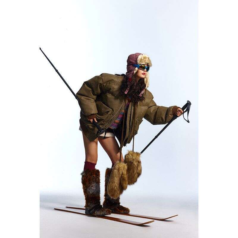 AYWTER Design Sense, Three-Dimensional Large Pocket Stand Up Collar, Men's And Women's PU Jacket, Loose Winter Cotton