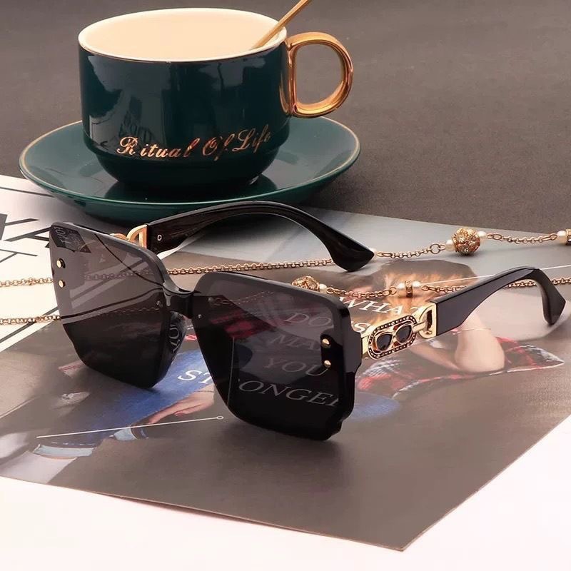 Designer Sunglasses For Women Men Oversized Sunglasses Frame Polarized Lens Goggle Pilot PC Frame UV400 Eyewear Luxury Style Sunglasses DL90