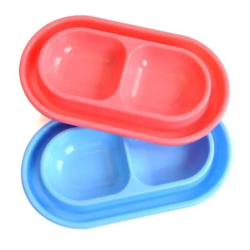 Pet Feeding Double Bowls Plastic Anti Ants Food Water Feeder For Dogs Cats Puppy Automatic Dog Feeder Dispenser Karate for Ants Y250806