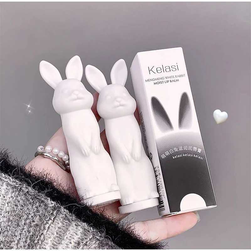 Rabbit Black Lip Balm Gloss Not Dryness Peach Transparent Lip Tint Moisturizing Lips Makeup Base Childrens Lipsticks For GirlsXJ250807