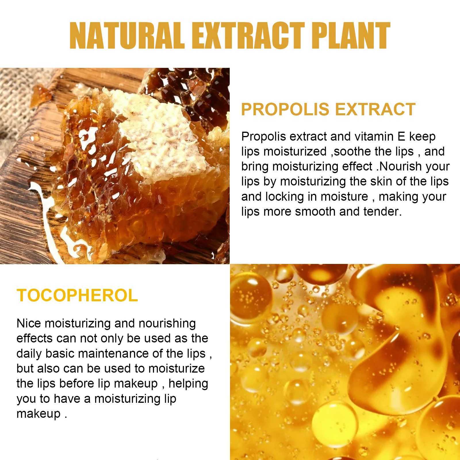 Eelhoe Honey Lip Mask Moisturizing Exfoliating Lip Care Bee Lipstick Intense Hydration Repair Exfoliation Texture ImprovementXJ250807