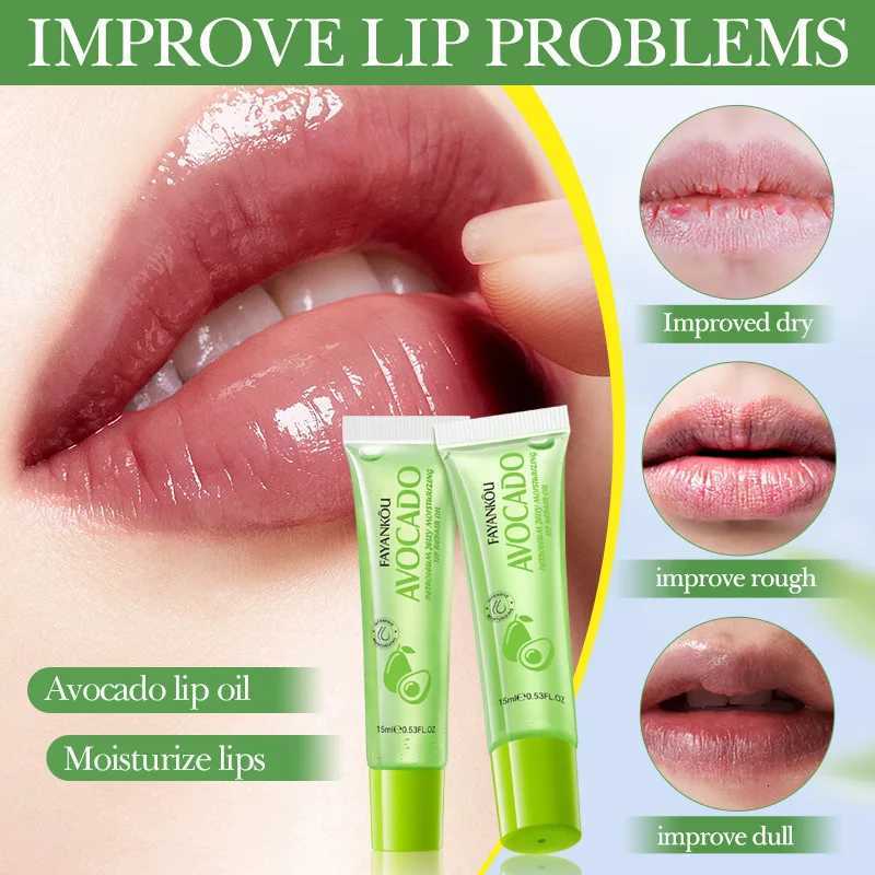 1/2/3pcs Avocado Moisturizing Lip Oil Cream Plump Lips Lotion Hydrating Lipstick Lip Balm Beauty Lips Plumper Skin CareXJ250807