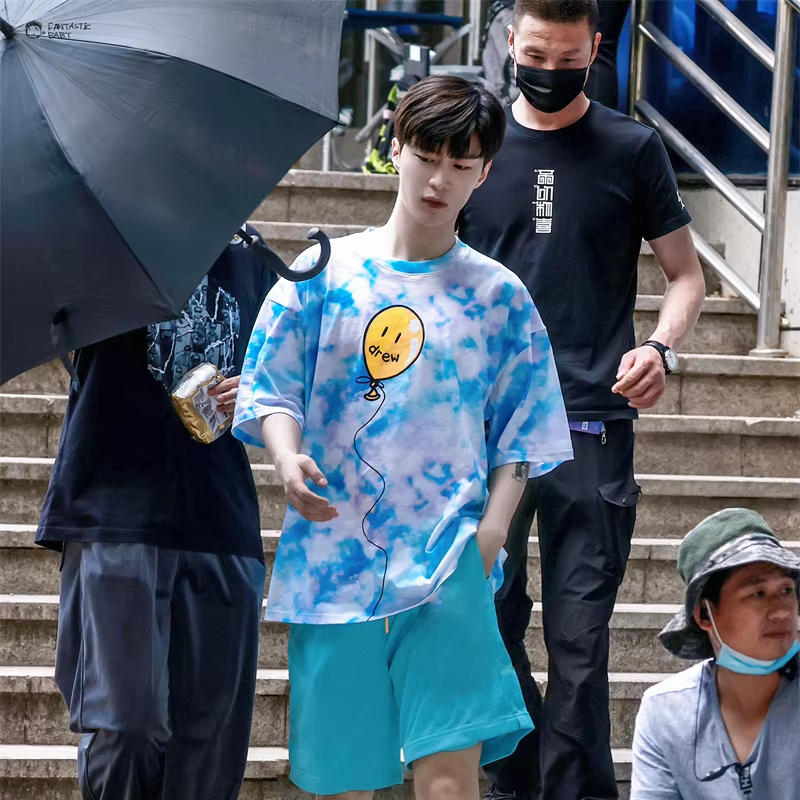 Drew House Designer luxury Hot Sale Mens Clothing Printing logo T shirt men's and women's printed loose short sleeve T-shirts