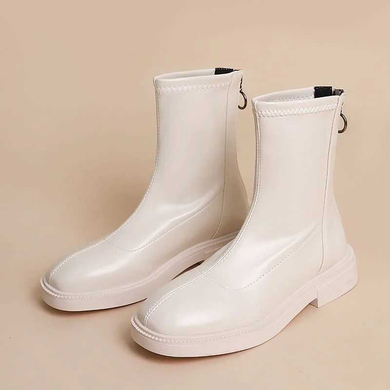 2022 Winter New Thick Soled Boots Womens Back Zipper Warm Shoes Comfortable and Versatile Winter Boots for Women XJ250807
