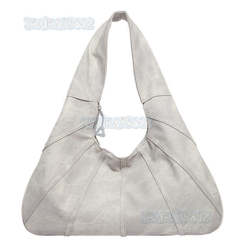 2025 Summer New Fashion Solid Color Casual Stylish Simple Commuter Large Capacity Shoulder Bag Tote Bag Underarm Bag H250806