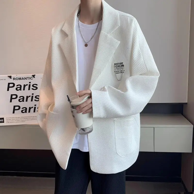 Mens Suit Jackets Party White Single Breasted Male Blazer In Fashionable Summer Premium Coat Fashion 2024 Clothing 250807