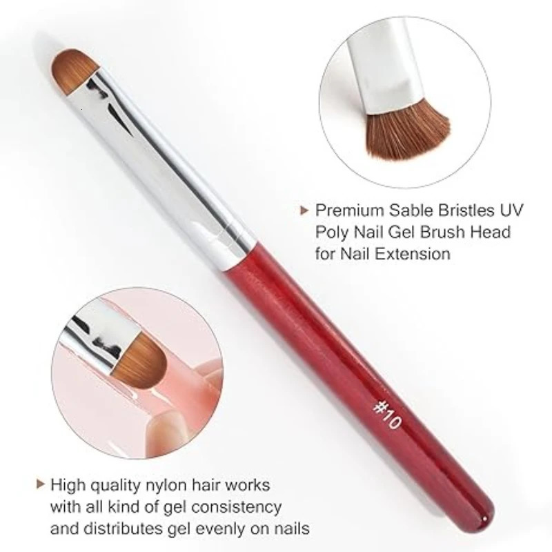 5pcs French Nail Art Brush Dual End Nail Art Dotting Pen Acrylic Drawing Rhinestone Gel Painting Manicure Tool for Beginner 8-16 250805