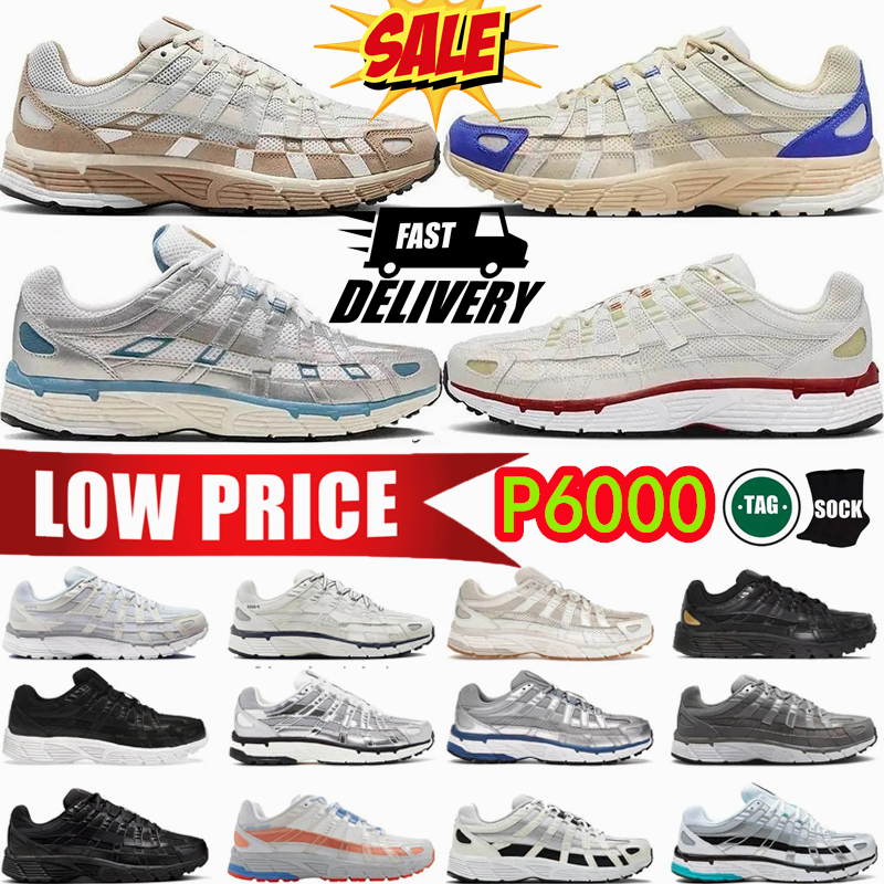 2025 free shipping designer P6000 P 6000 Triple Wolf Grey Metallic Womens Anthracite Smoke green brown Outdoor Sports Trainers Casual mens shoes sneakers