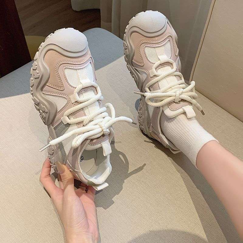 Designer Women's Sports Shoes 2025 New Multi functional Running Shoes Breathable Dad Shoes