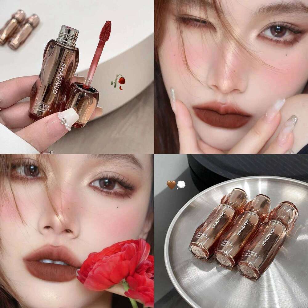 Soft Mist Gloss Veet Matte Tea Brown d Waterproof Non-Sticky Lip Glaze Sdge Proof Not Fade Liquid Lipstick Makeup X250807