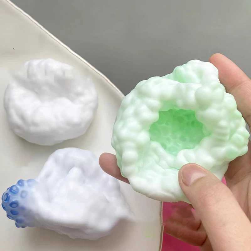 1PC Plasticity Ice Skin Super Light Squeez Stress Relieving Toys Soft Ultra-thin Feel Sticky Handmade Ball Squishy Toy Z250807
