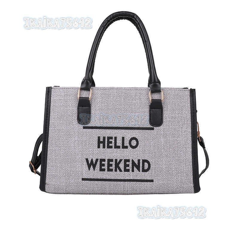 Simple Fashion Canvas Single Shoulder Tote Bag Womens 2022 New Fashion Leisure Lightweight Large Capacity Handbag H250806