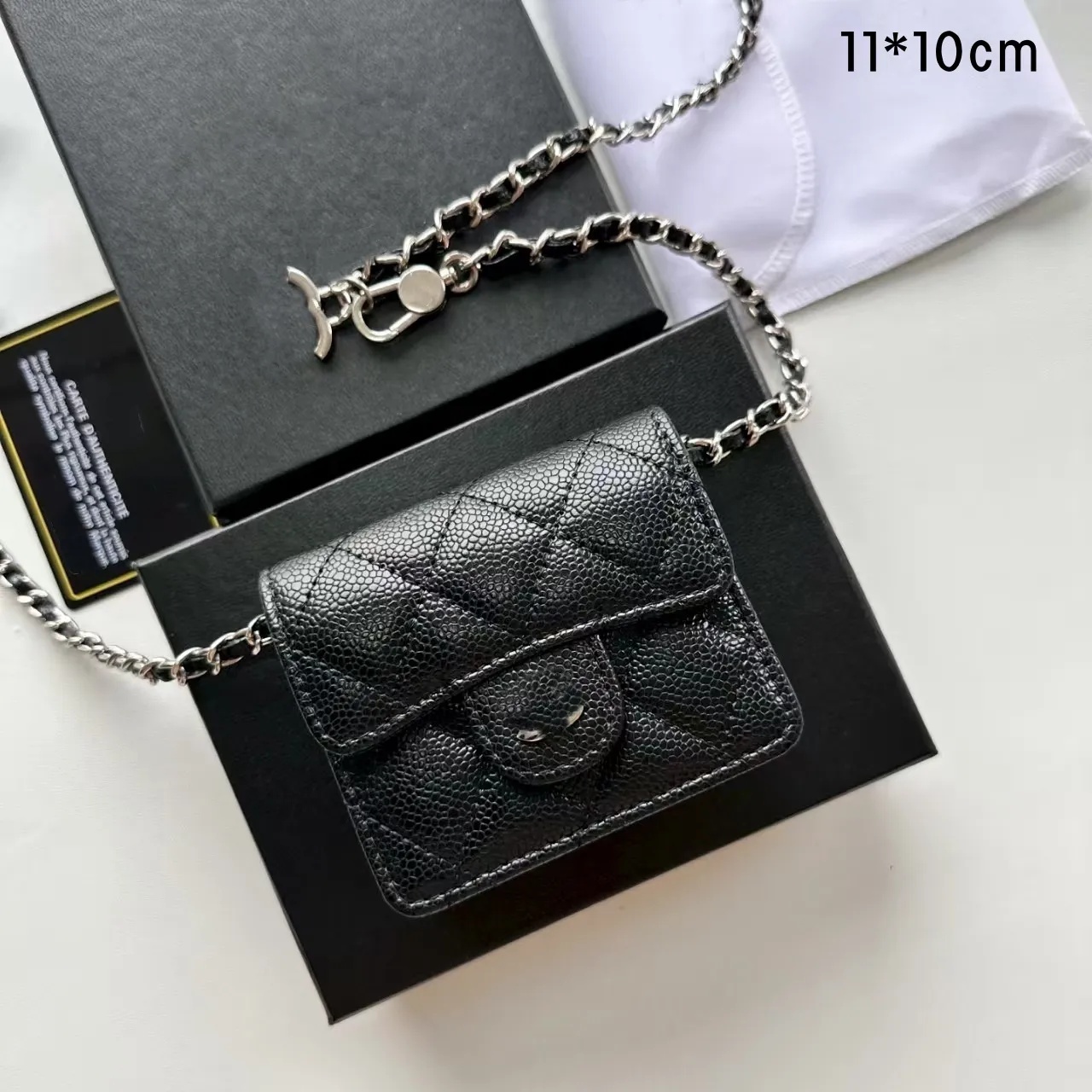 2026 French Designer Brand bags High-quality Women's Coin Purse Chain bag Fashionable Women's CC Caviar Mini Wallet Outdoor Women's crossbody bag Chain bag