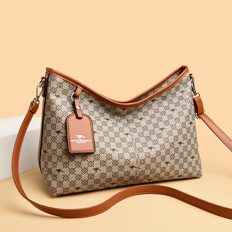 Free Shipping Designer Luxury Women's New Tote Bag European And American Retro Color-block Crossbody Shopping Bag Commuter Large Capacity Shoulde