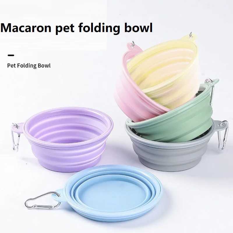 350ML Folding Dog Dish Collapsible Pet Bowl Water for Dog Drinking Bowl Cat Water Bowl Drinking Fountains for Dogs Y250806