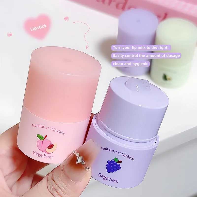 1Pc Crystal Lip Balm Jelly Pink Lip Gloss Moisturizing Peach Grape Fruit Lip Oil Transparent Clear Korean Lips Care Serum MakeupXJ250807