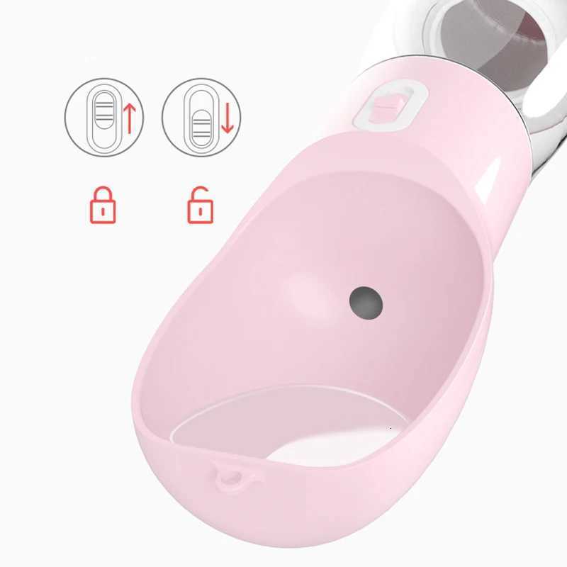 Portable Dog Water Bottle Dispenser 2 In 1 Pet Food And Water Feeder Outdoor Walking Hiking Drinking Bowls For Small Cats Dogs Y250806
