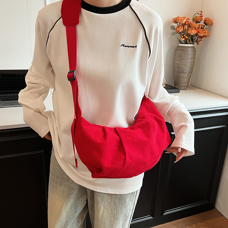 Single Shoulder Solid Color Crossbody Couple Style Large Capacity Gym Backpack Simple Women's Bag