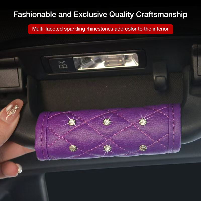 Car door handle protection sleeve, roof handrail, interior handle cover, multi-color decorative protective car seat cover gloves.