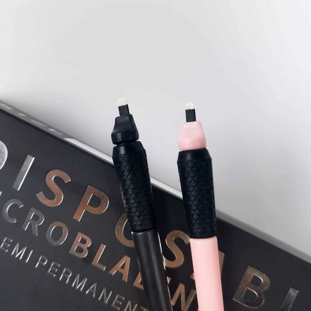 10/50Pcs Disposable Microblading Pen 18U Permanent Makeup Eyebrow Manual Tattoo Pen W250807