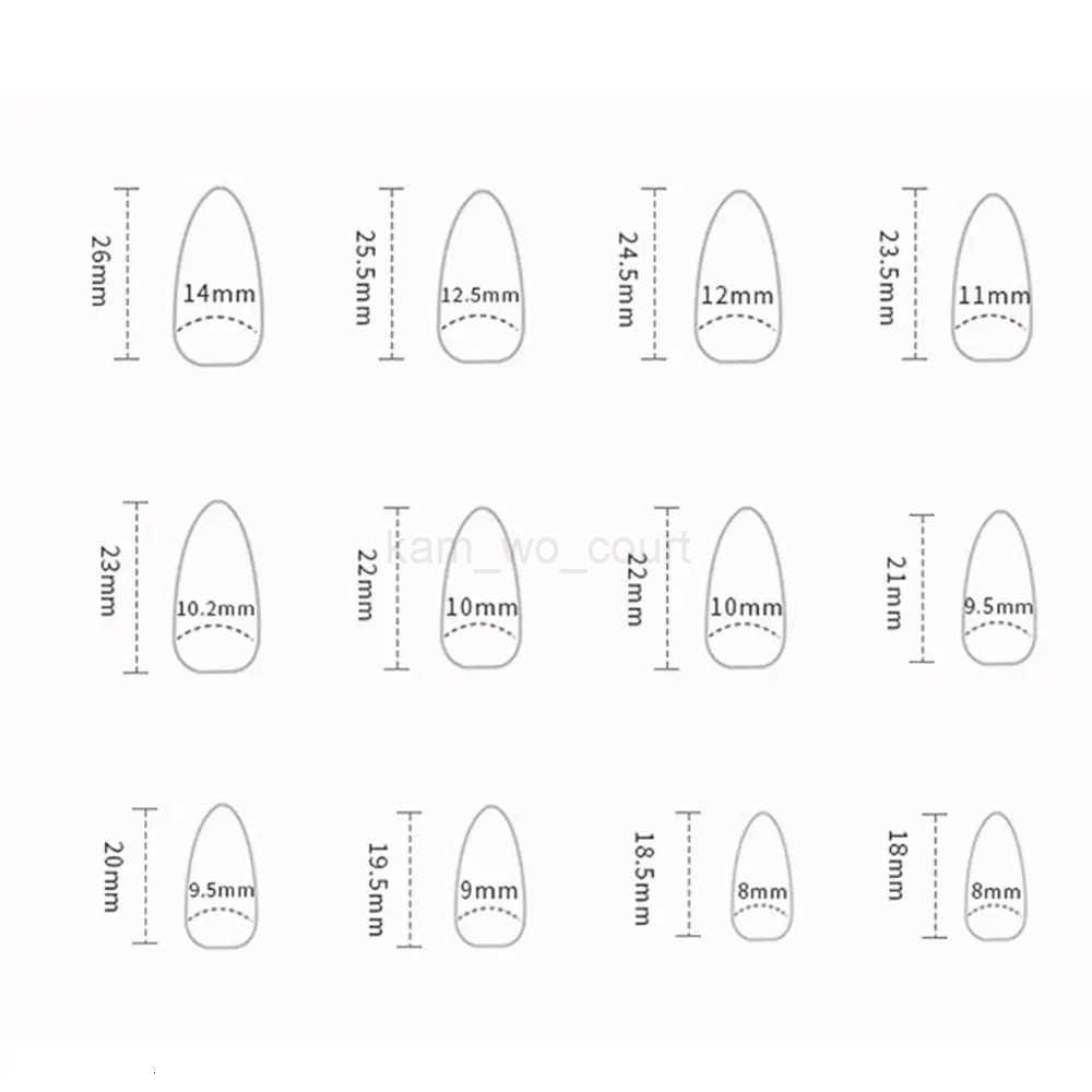 24pcs Full Cover Halloween Skull Fake Nails Detachable Wearable Press on Nails Long Length Frosted False Nails for Women and Girls M250807