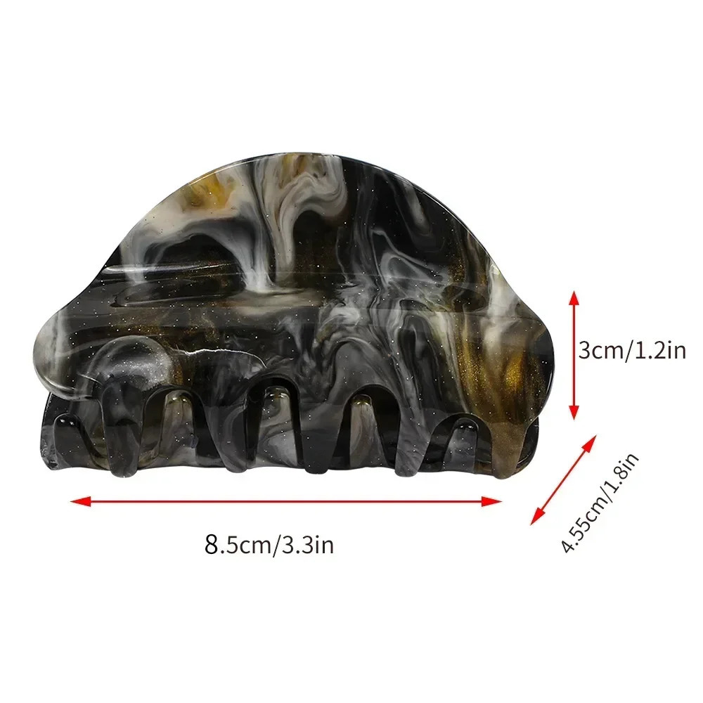 Candy Color Acrylic Clip Semicircle Simple Fashionable Womens Back of Head Gripper Party Girl Hair Accessories Gift 250730