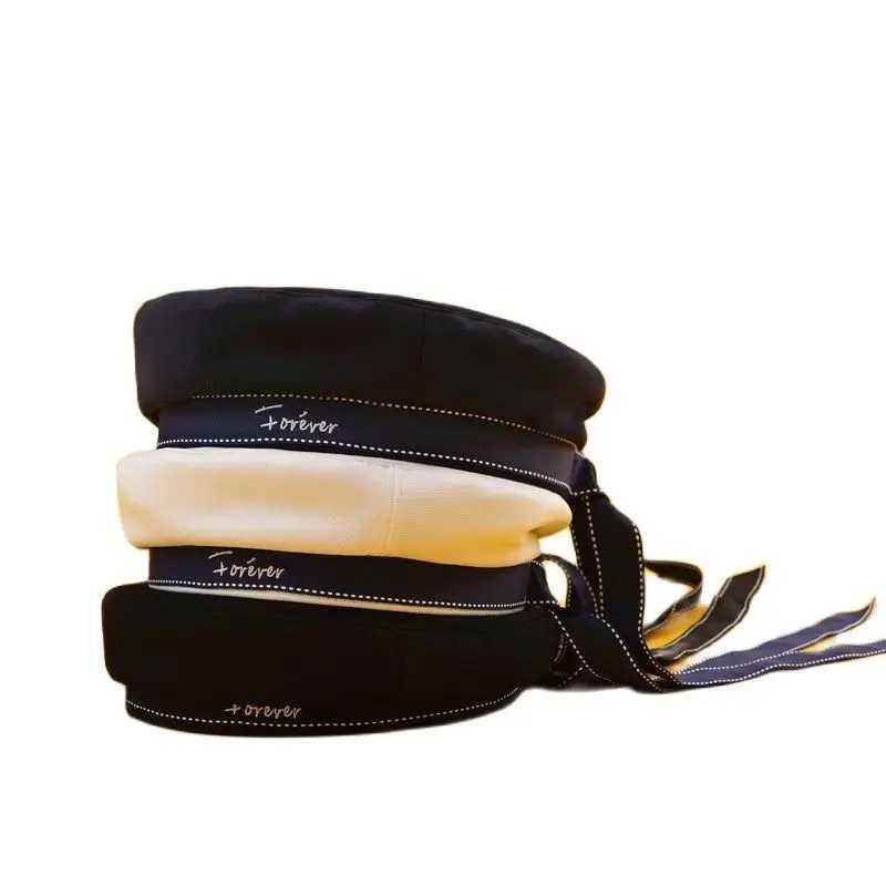 Autumn Winter Fashion Ribbon Women Berets Dome Cs For Female Navy Style Sailor Painter Model Hats Outdoor La News Cool Bl27 XJ250807