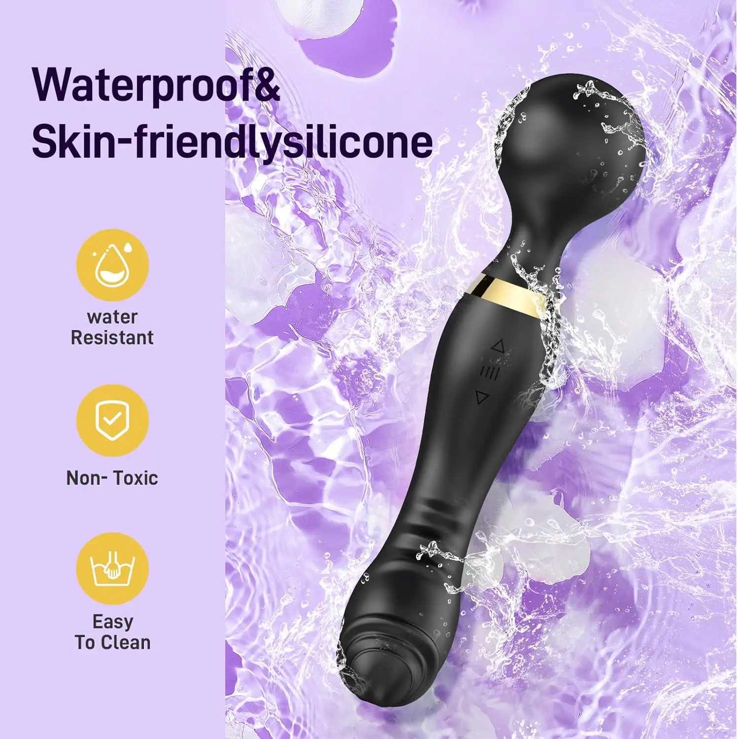 20 Speeds Powerful AV Magic Wand Vibrator Clitoris Stimulator G Spot Massager Sex Toys for Women Adult Female Erotic Sex Product W250807