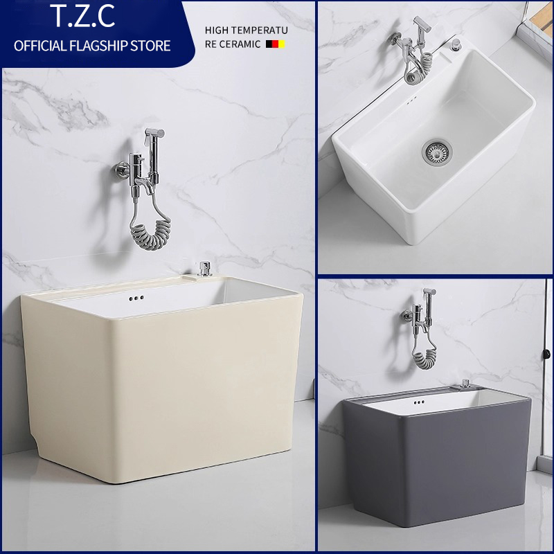 Elegant Home Care Tool: Presidential Quality Ceramic Floor Moping Bin & Tray