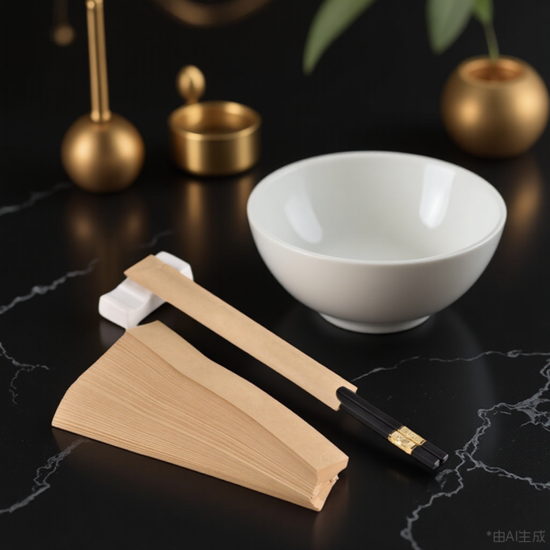 Eco-Friendly Natural Kraft Paper Chopstick sleeves - Perfect for Restaurants and Homes