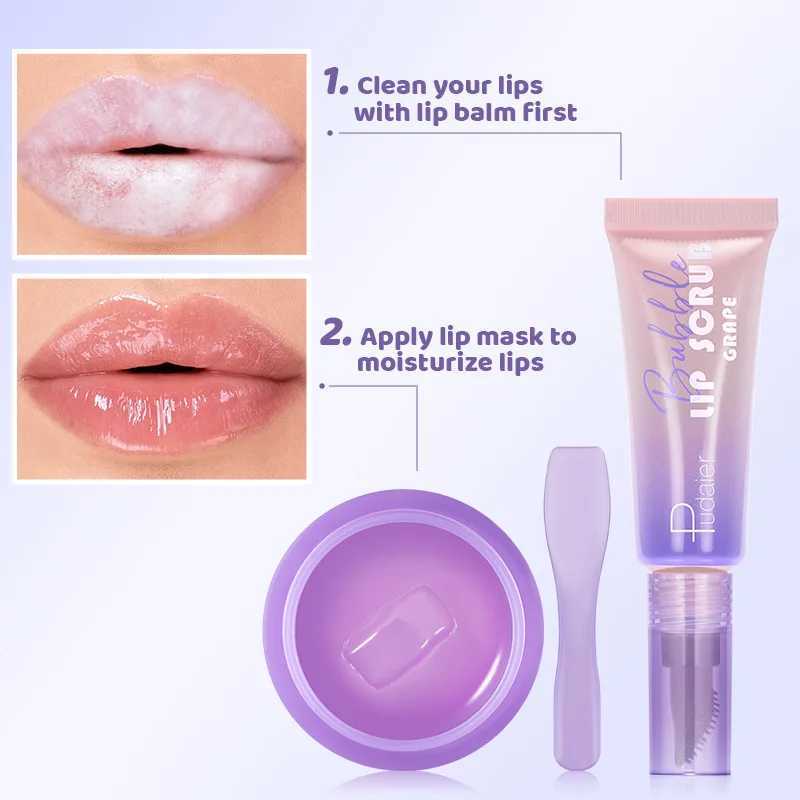 Pudaier Lip Care Set 3PC Nourishing Moisturizing Lip Balm Treatment for Dry Lips Gentle Repair for Soft Smooth Lip Oil Care KitXJ250807