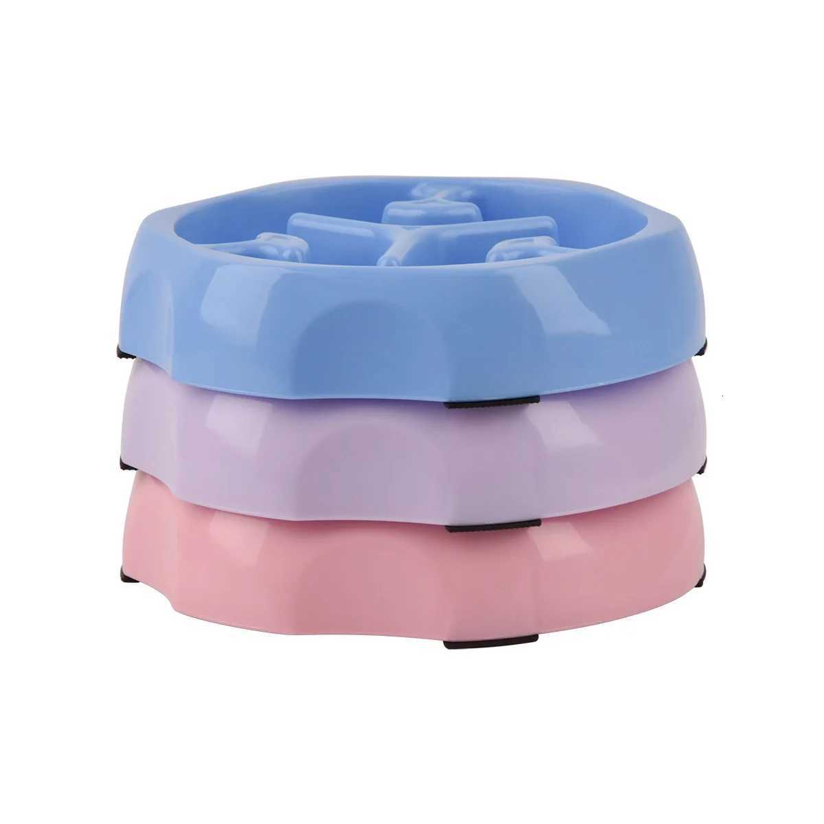 Pet Dog Anti Choking Slow Food Bowl Anti Slip And Spilled Dog Food Slow Food Bowl Rice Bowl Dog Bowl PP Bowl Y250806