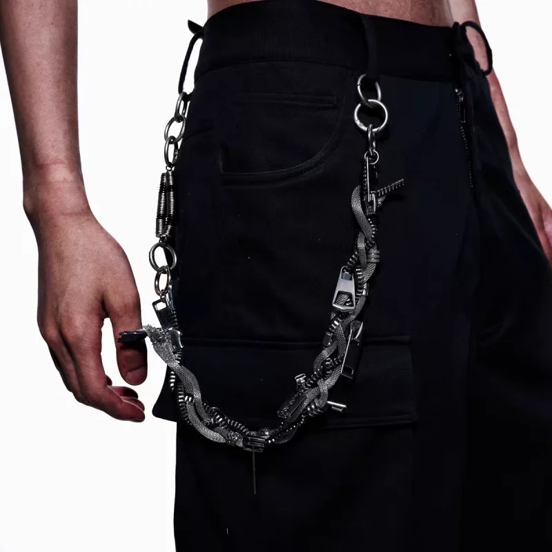 2025 Model Retro Punk Style Pants Chain Multifunctional Collocation Heavy Metal Ones Waist Fashion Accessories 250805