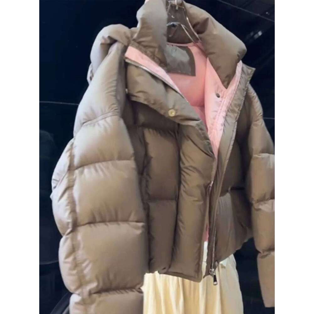 Designer Clothing 2025 Warm Thicken Down Women Winter Puffer Jacket Hooded Cotton Padded Korean Female Parkas Basic Coat Outerwear