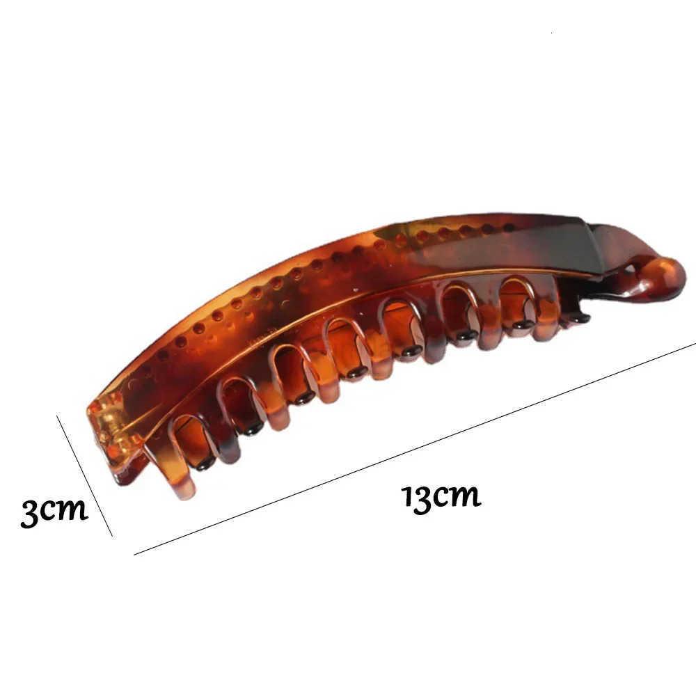 Fashion Large Banana Hair Clips Solid Color Frosted Hair Claws Classic Women Non-Slip Ponytail Barrettes Hairpins For Fine Hairs U250807