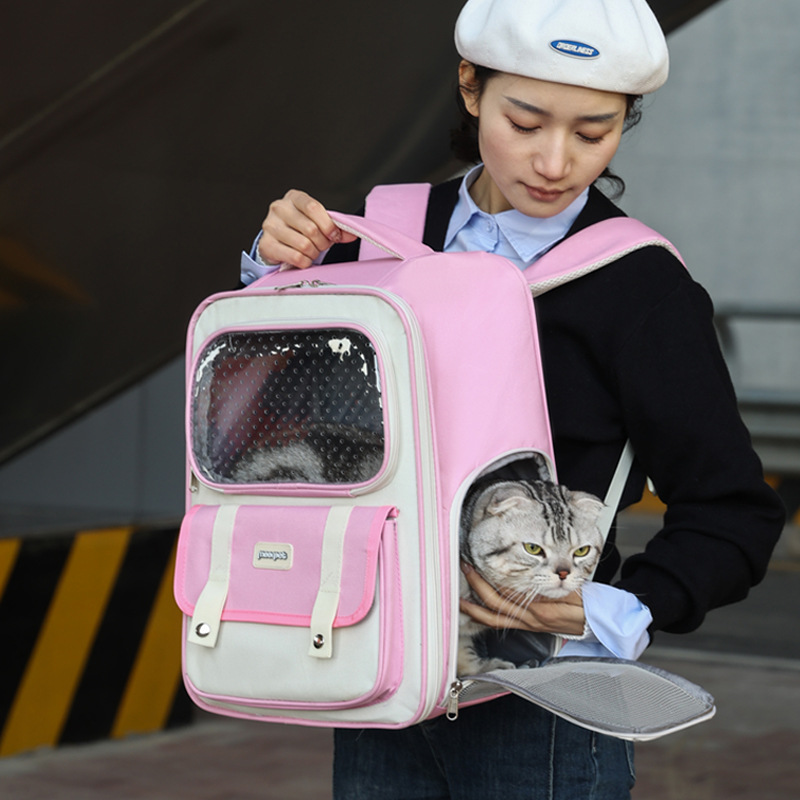 Beni Pet Versatile Breathing Pet Out Bag Spacious Dual Straps Suitable For Travel And Daily Use