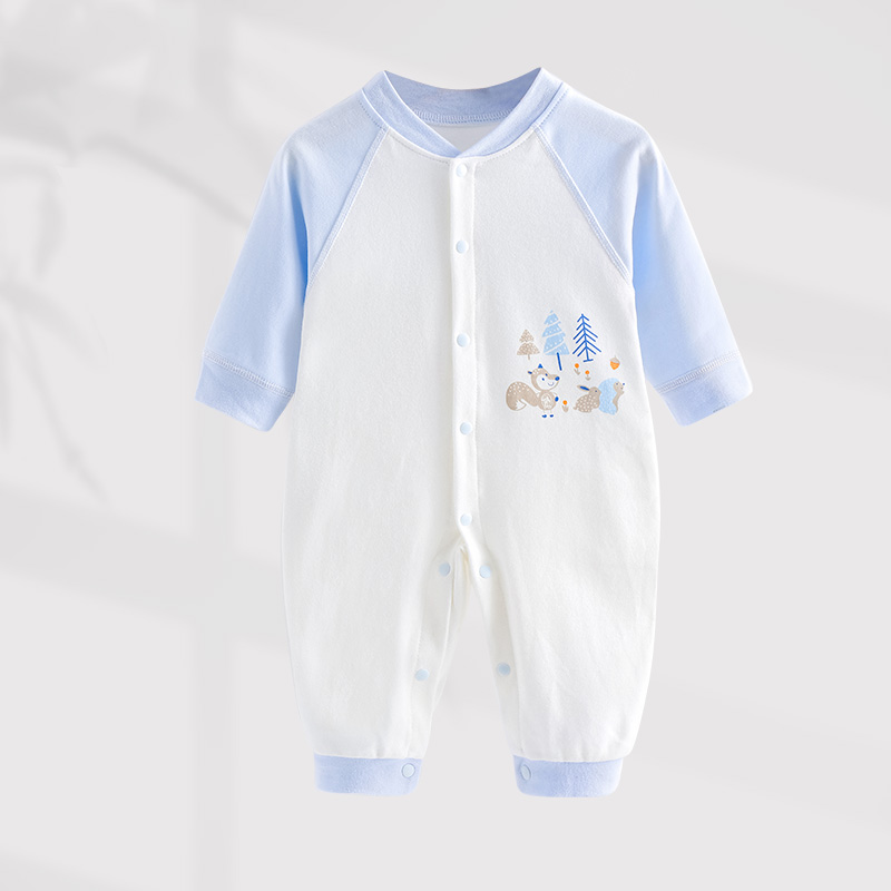 Child's Comfort-Fitting Flower Design All-in-One Garment Made of Fine Material