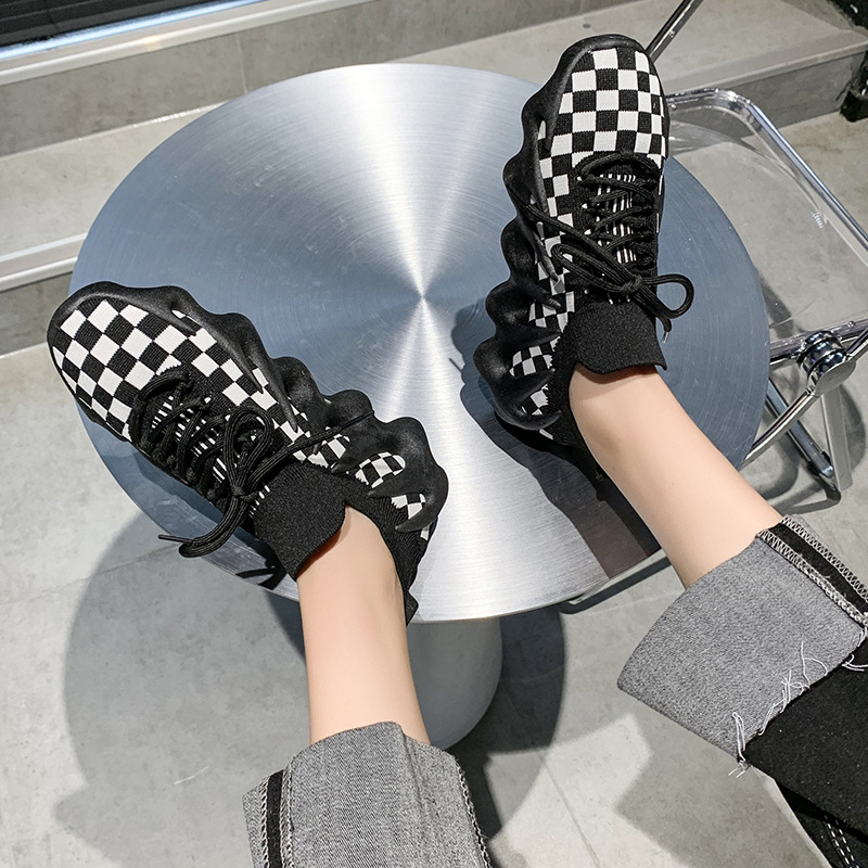 2025 new Spring breathable single shoes for summer and autumn octopus-themed flat-soled mesh soft-soled sports shoes