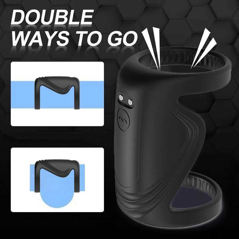 Bluetooth Penis Vibrator for Men Masturbator Sex Machine Penis Delay Trainer Cock Ring Glans Massager Male Sex Toys for Adults W250807